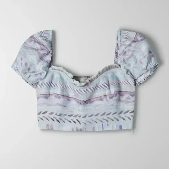 NWT Aritzia Wilfred Wander Linen Corset Top - Picture 5 of 11